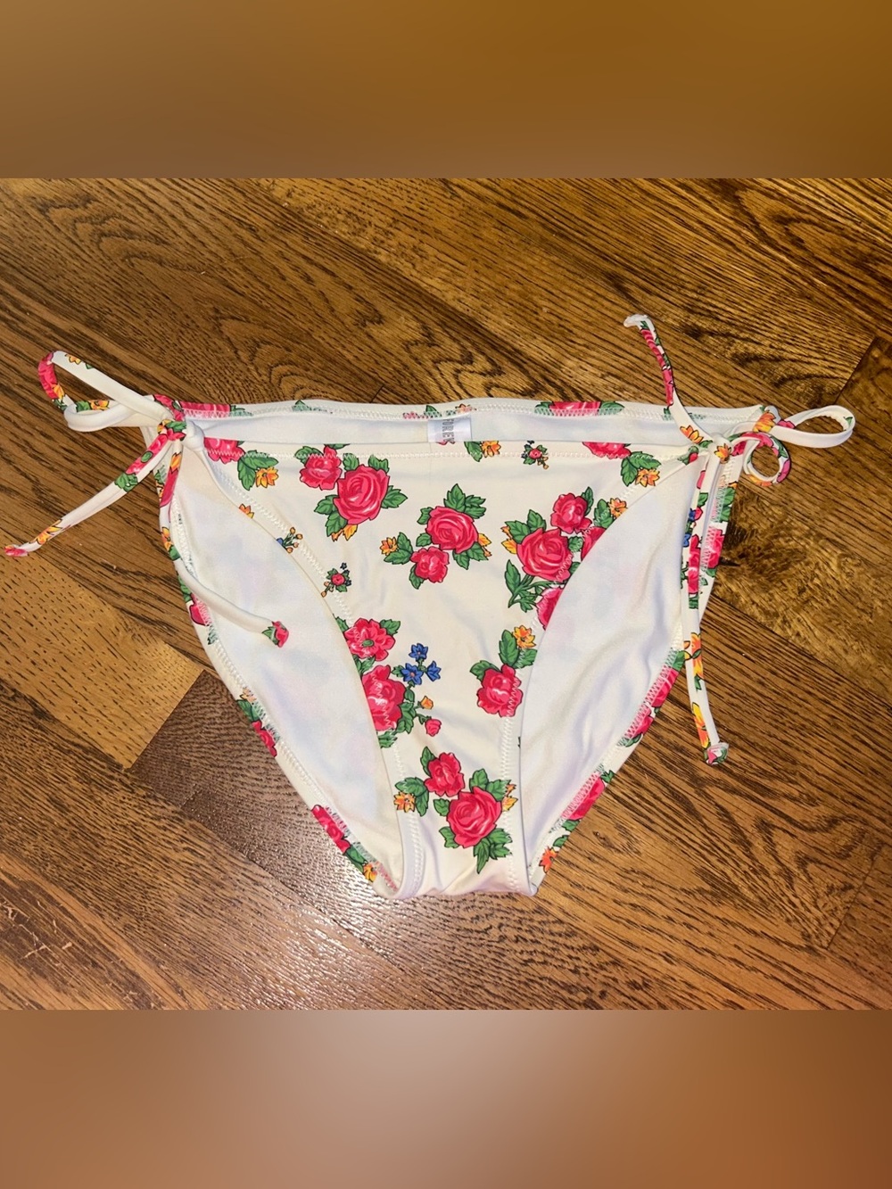 Floral Side Tie Bikini Bottoms